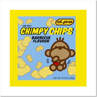 Chimpy Chips Food Package Posters and Art